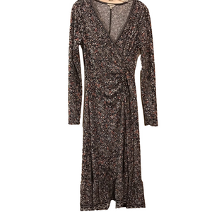 Women’s Max Studio Size Small Ditsy Floral Cinched at Waist Maxi Dress Stretchy